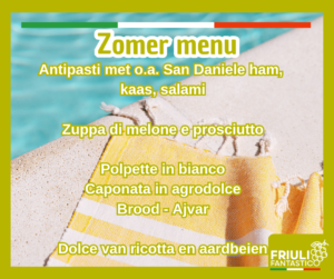 Zomer menu