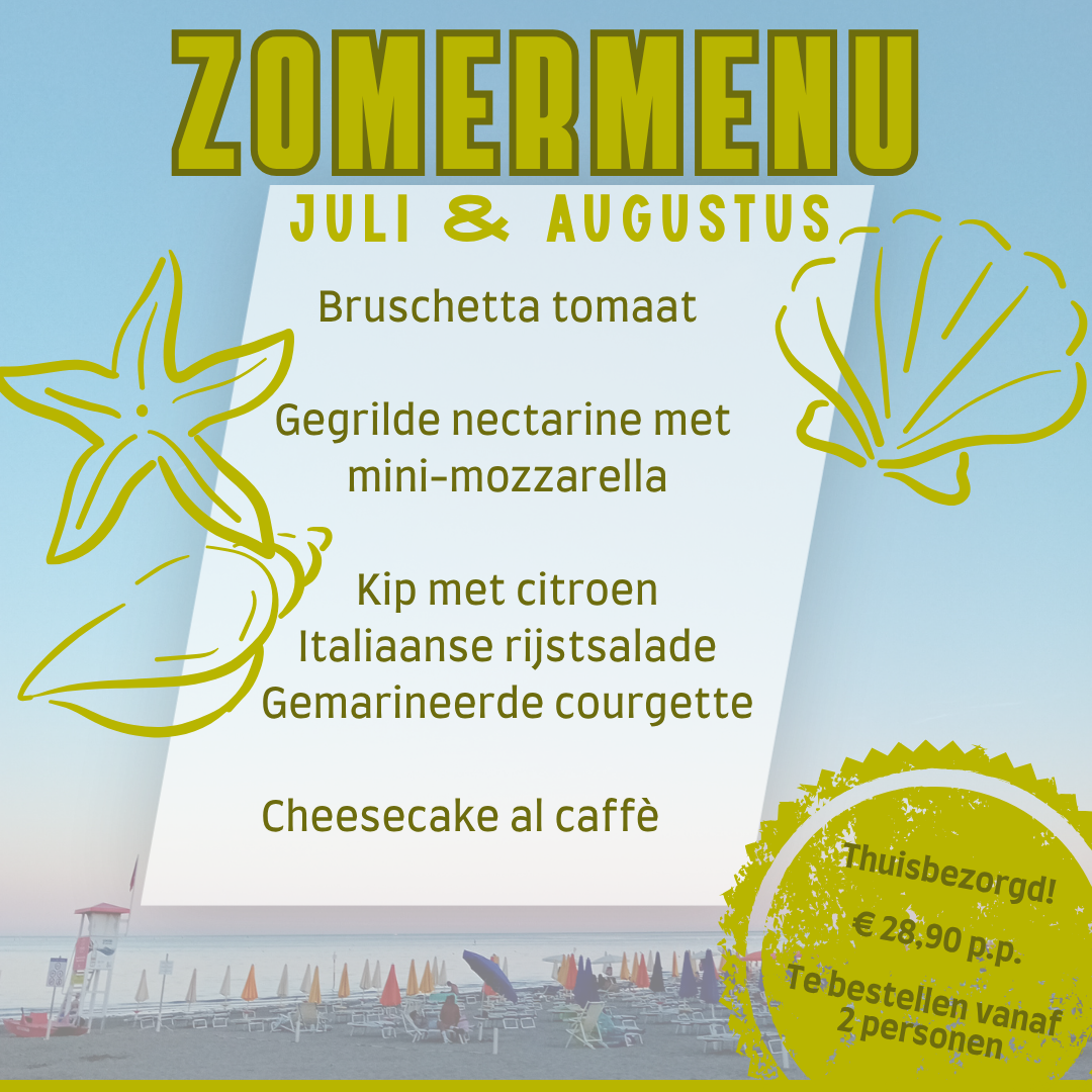 Zomer menu 2026
