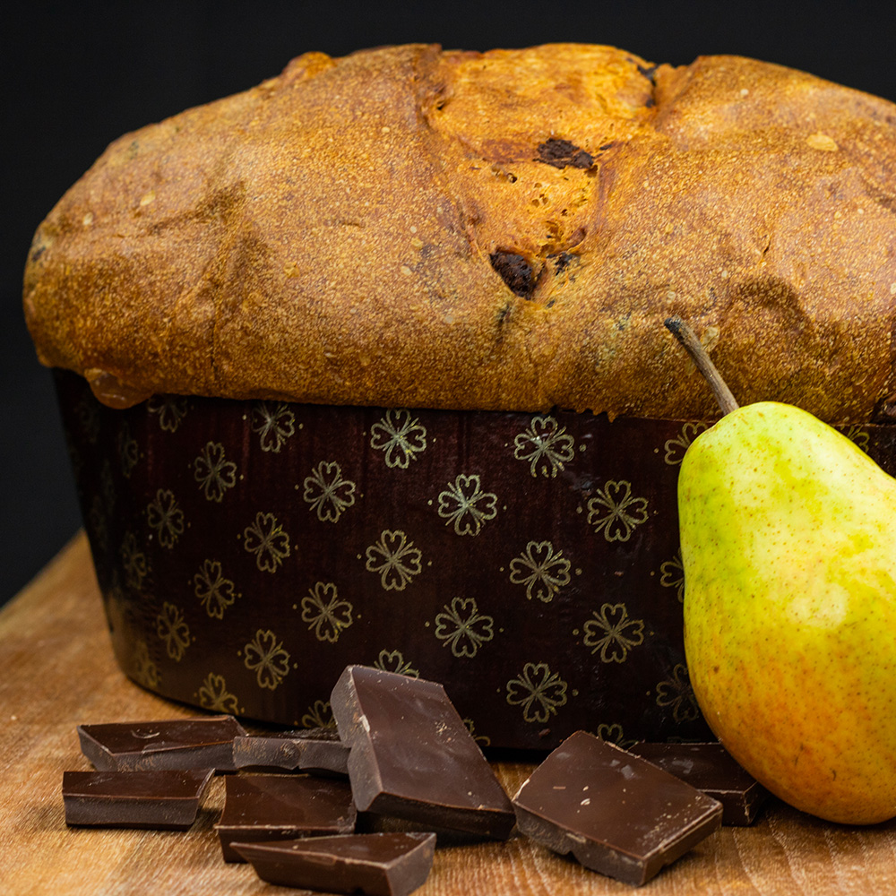 Panettone peer en chocolade